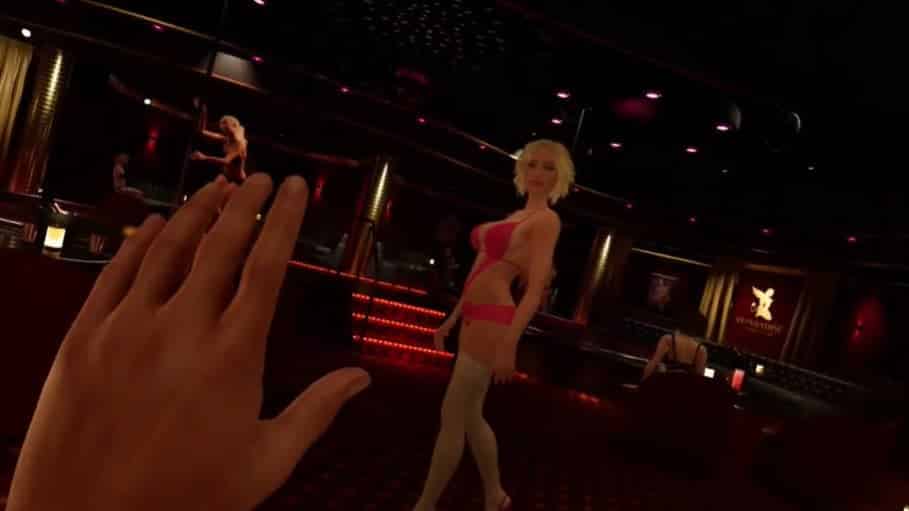 vr paradise sexy stripclub game blonde stripper