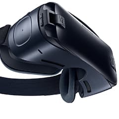 Gear VR headset from Samsung with padding around eyepieces