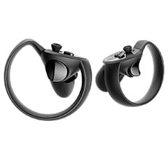 Handheld black dual remotes for oculus rift VR goggles