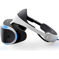 Left side view of the PlayStation virtual reality device